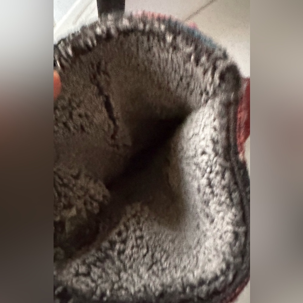 Toms Vintage Nepal Boots Suede Jacquard Aztec Print Fleece Lined Winter - Picture 9 of 9